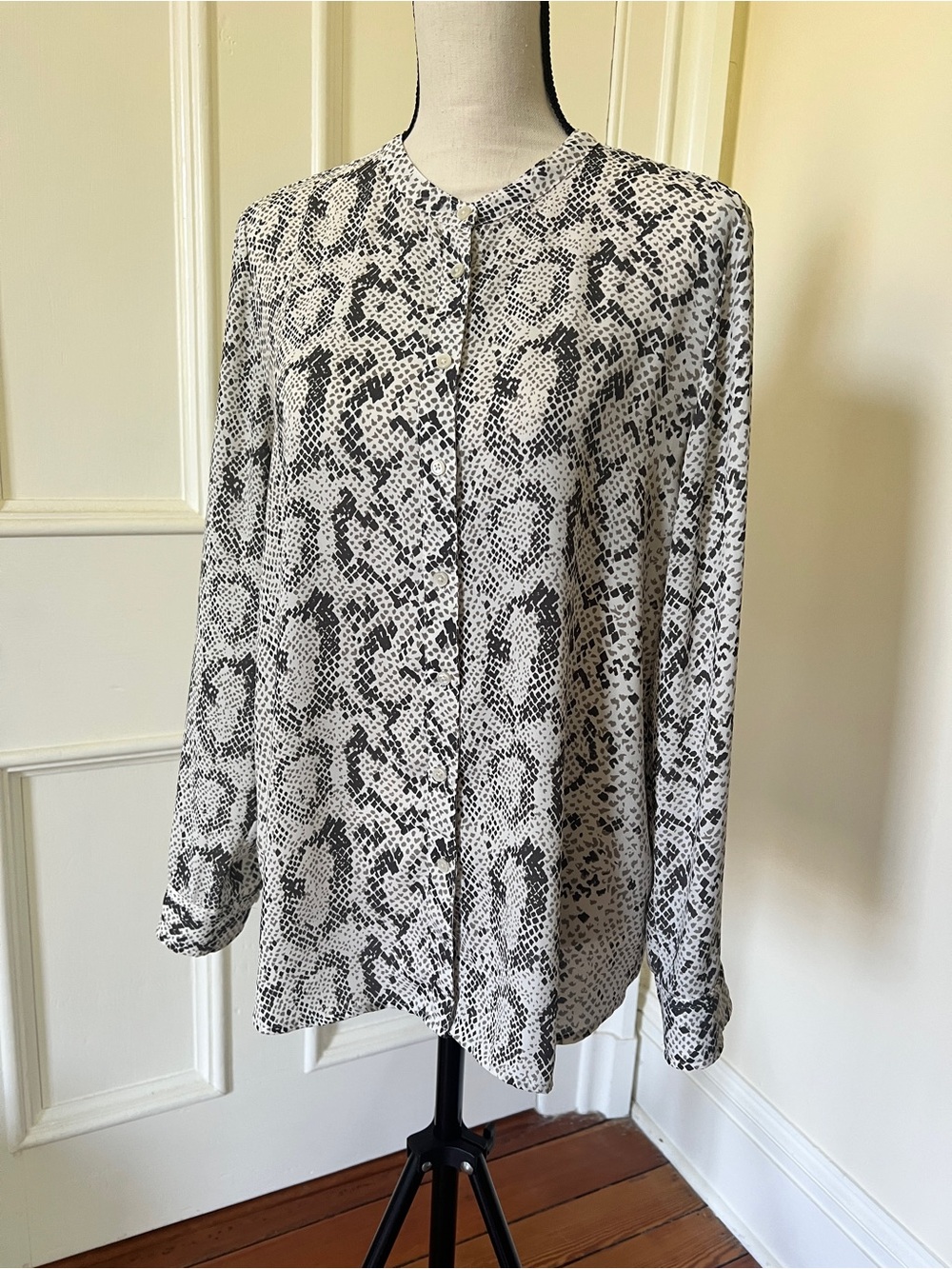 J Crew snake print button down | size M